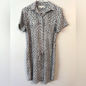 Loft Polka Dot lightweight Shirt Dress